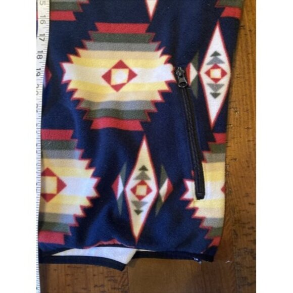Pacsun Aztec Blanket Art Quarter Zip Fleece Size Medium - Picture 8 of 8